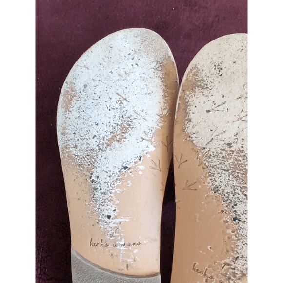 Beek Leather Toe-ring Sandal Gold Women's Size 7 Rare Discontinued - Picture 12 of 16